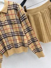 BURBERRY 25S POLO SHIRT AND SKIRT SET 0047