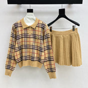 BURBERRY 25S POLO SHIRT AND SKIRT SET 0047