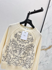 DIOR 25S FLORAL EMBROIDERED CASHMERE SWEATER 571
