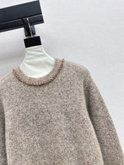 DIOR 25S CREW NECK SWEATER WITH BEADING 482