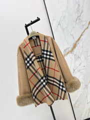 BURBERRY 25S REVERSIBLE KNIT COAT 252