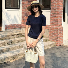 LP SHORT-SLEEVE KNIT TOP STYLE 34