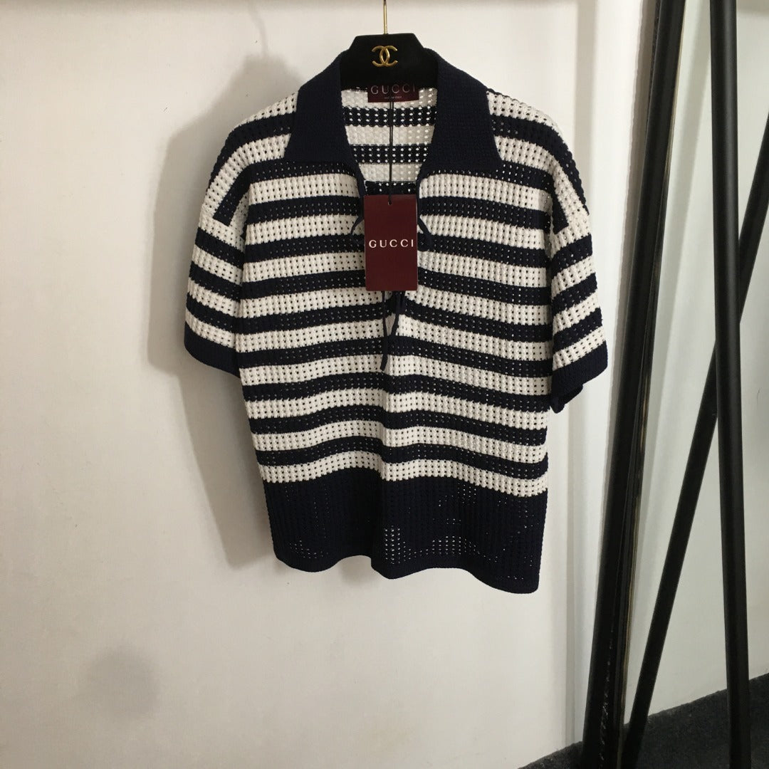 GUCCI SHORT-SLEEVE KNIT TOP 52