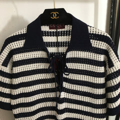 GUCCI SHORT-SLEEVE KNIT TOP 52