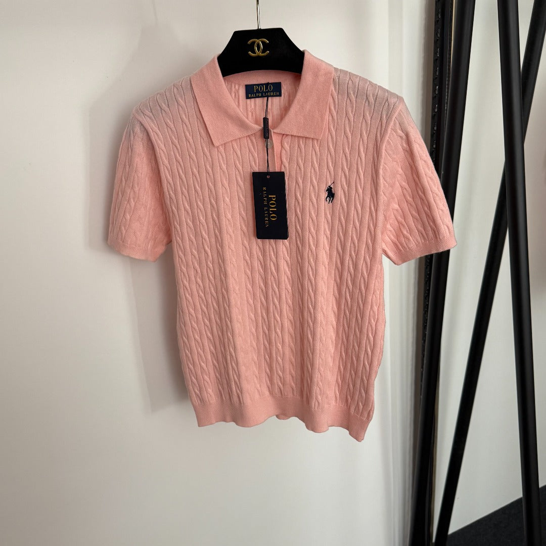 RALPH LAUREN 25S SHORT-SLEEVE POLO SHIRT WITH COLLAR 275