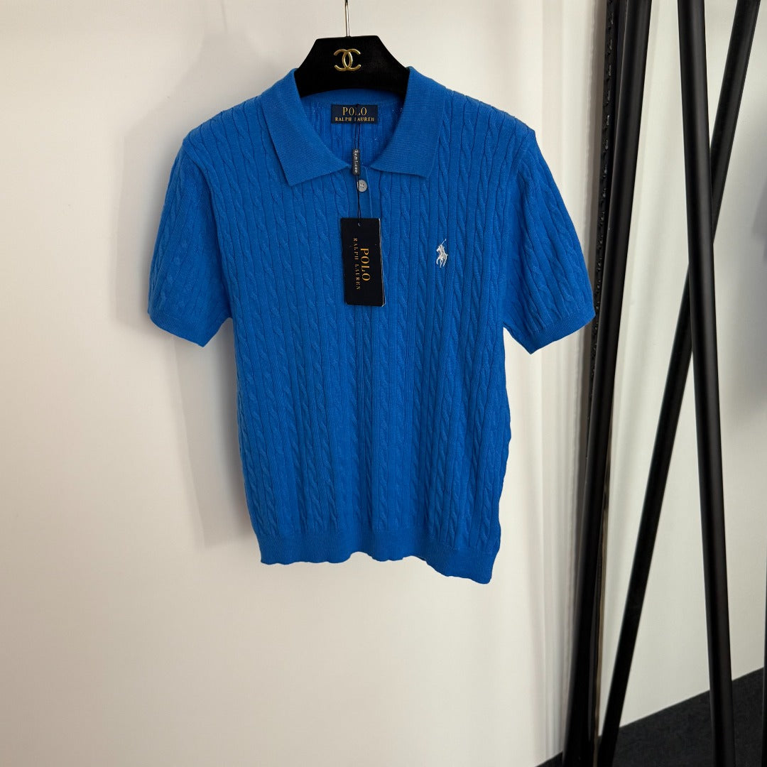 RALPH LAUREN 25S SHORT-SLEEVE POLO SHIRT WITH COLLAR 276