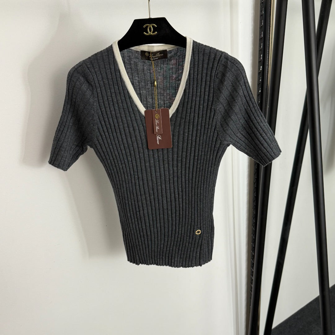 LP SHORT-SLEEVE KNIT TOP 50