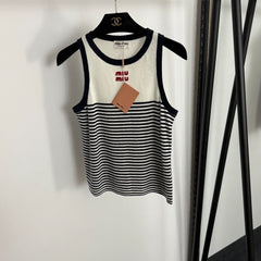 MIUMIU SLEEVELESS KNIT TOP STYLE 361
