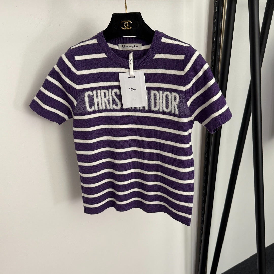 DIOR 25S SHORT-SLEEVE SWEATER STYLE 322