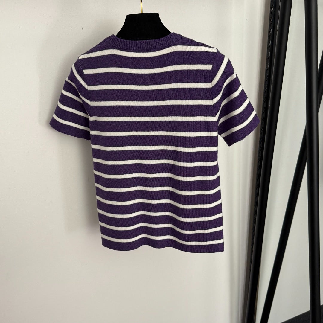 DIOR 25S SHORT-SLEEVE SWEATER STYLE 322