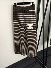 CELINE 25S SWEATER AND WIDE-LEG PANTS SET 0111