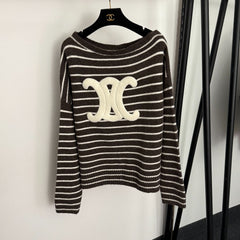 CELINE 25S SWEATER AND WIDE-LEG PANTS SET 0111