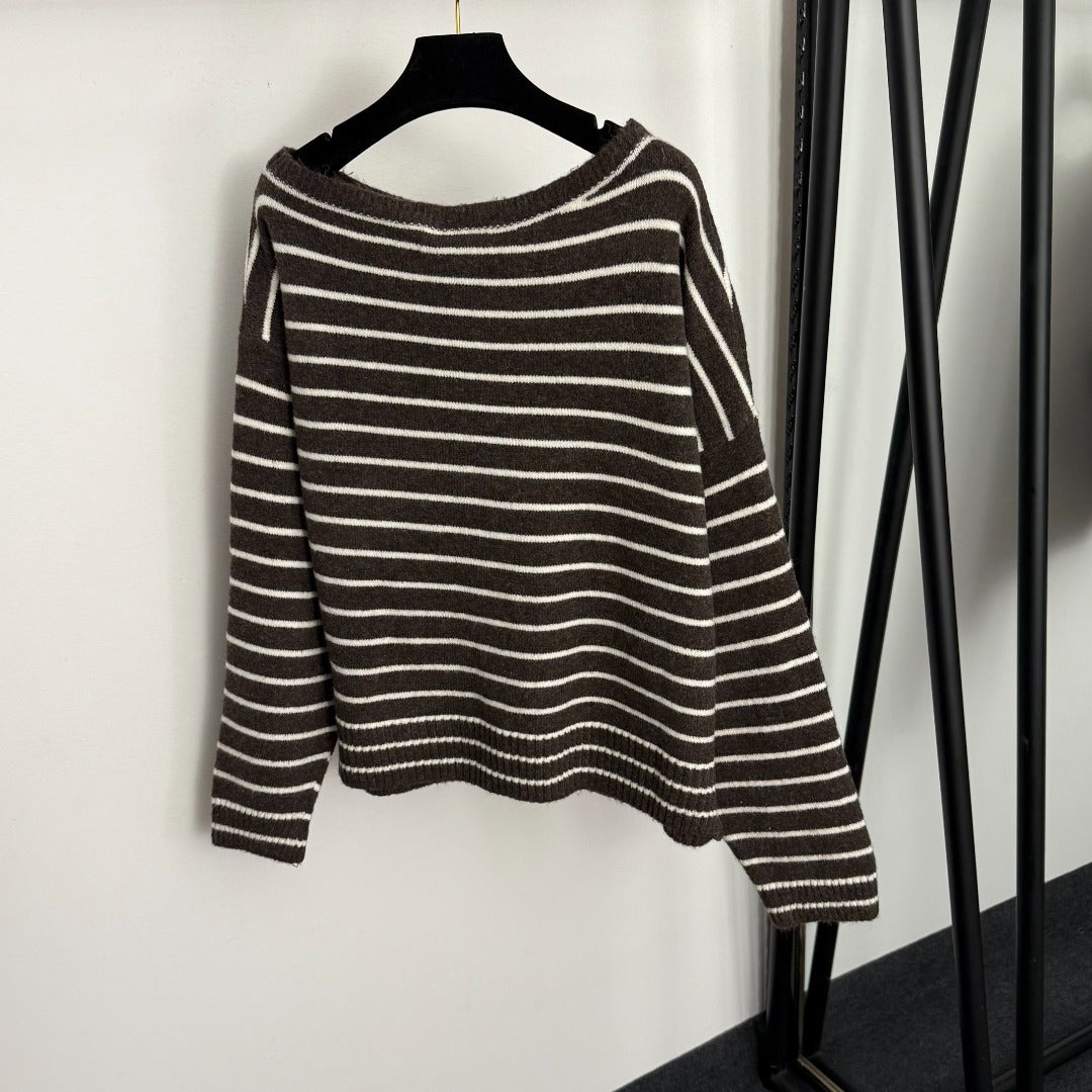 CELINE 25S SWEATER AND WIDE-LEG PANTS SET 0111