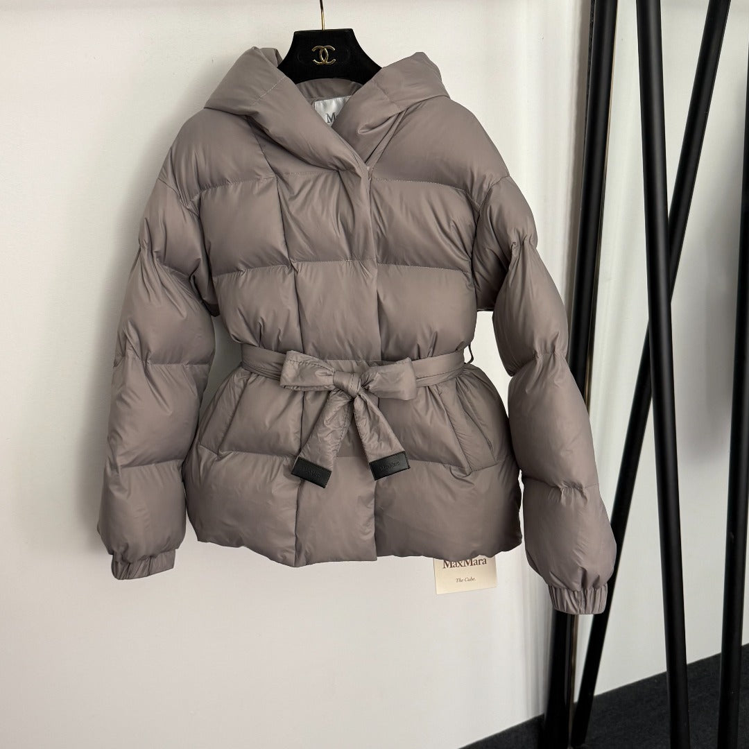 MAX MARA 25S LONG-SLEEVE COTTON HOODED JACKET 221