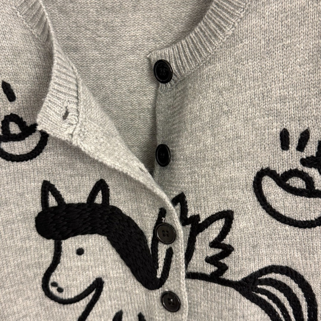 HERMES 25S KNITTED CARDIGAN JACKET 469