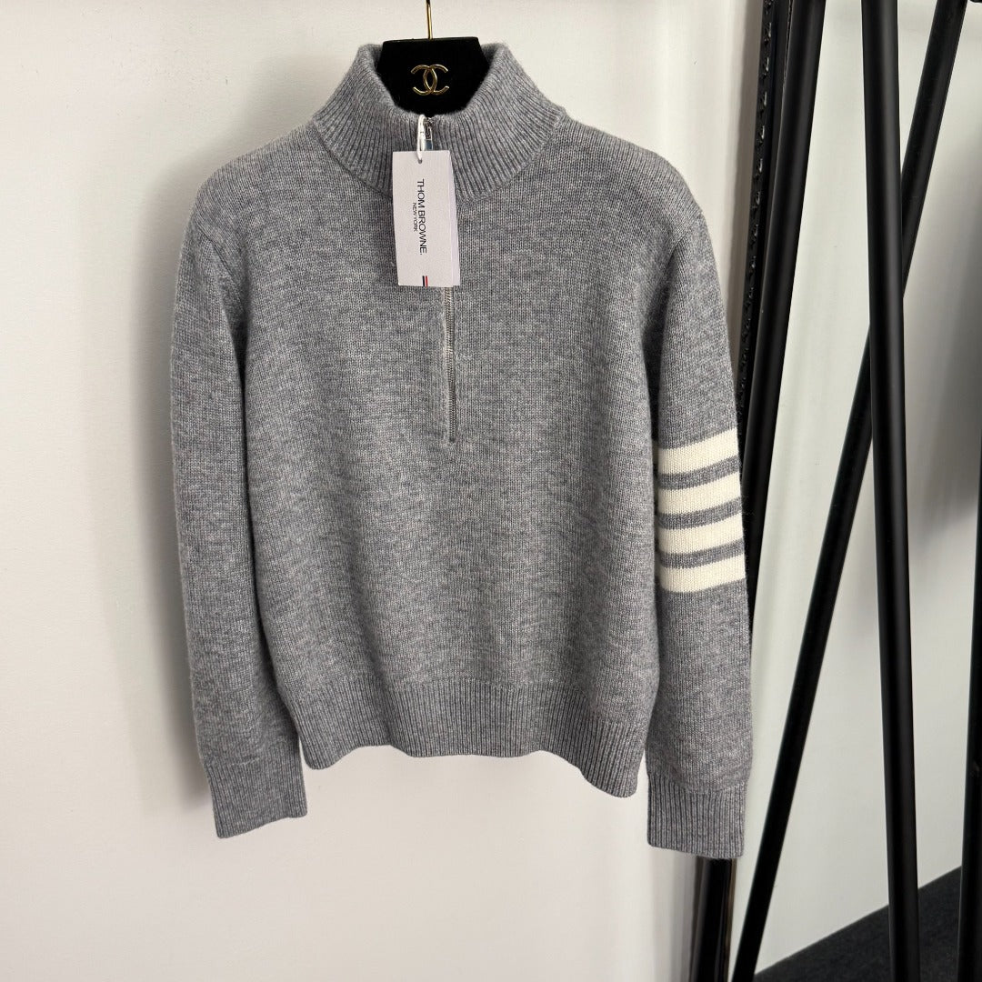 THOM 26S ZIP-NECK KNIT SWEATER STYLE 68