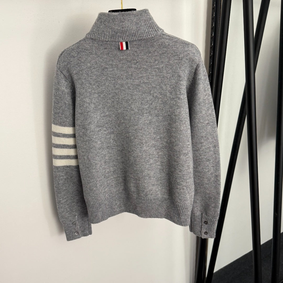 THOM 26S ZIP-NECK KNIT SWEATER STYLE 68