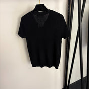 LORO PIANA 26S SHORT SLEEVE KNIT TOP 646