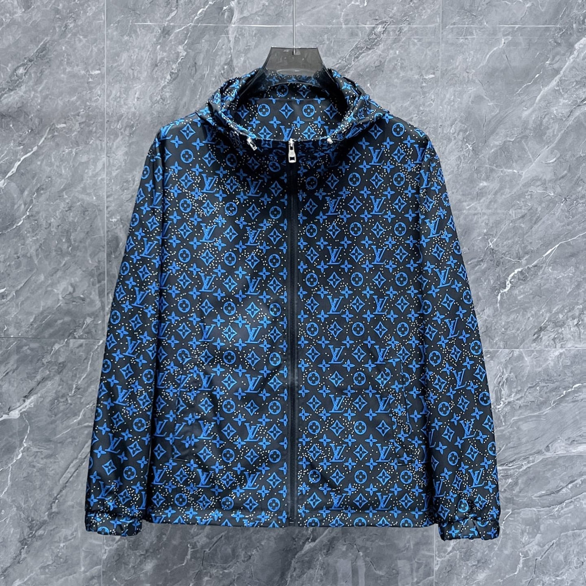 LV COBALT BLUE MIX BLACK MONOGRAM JACKET 239572