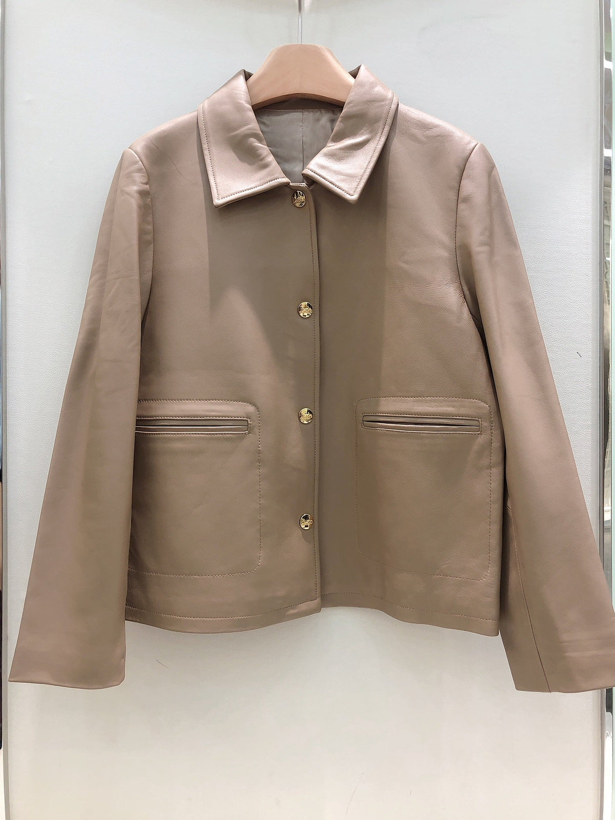 HERMES 25S SHORT SHEEPSKIN JACKET 044