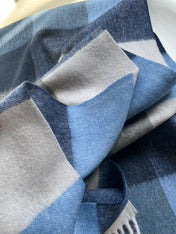 SCARF 180 CM IN BLUE CASHMERE 402220