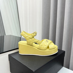 high heel sandals lime quilted lambskin 95