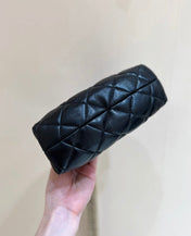 CHANEL HOBO 20 IN BLACK CALFSKIN GOLD HARDWARE