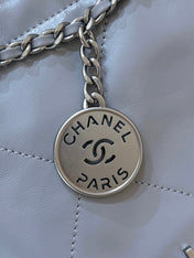 25S CHANEL HOBO MINI BAG 20 IN GREY LAMBSKIN
