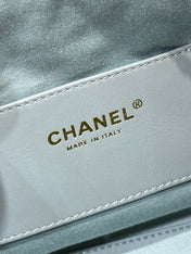 CHANEL 25S HANDBAG IN LIGHT BLUE 30 GRAINED CALFSKIN GOLD HARDWARE