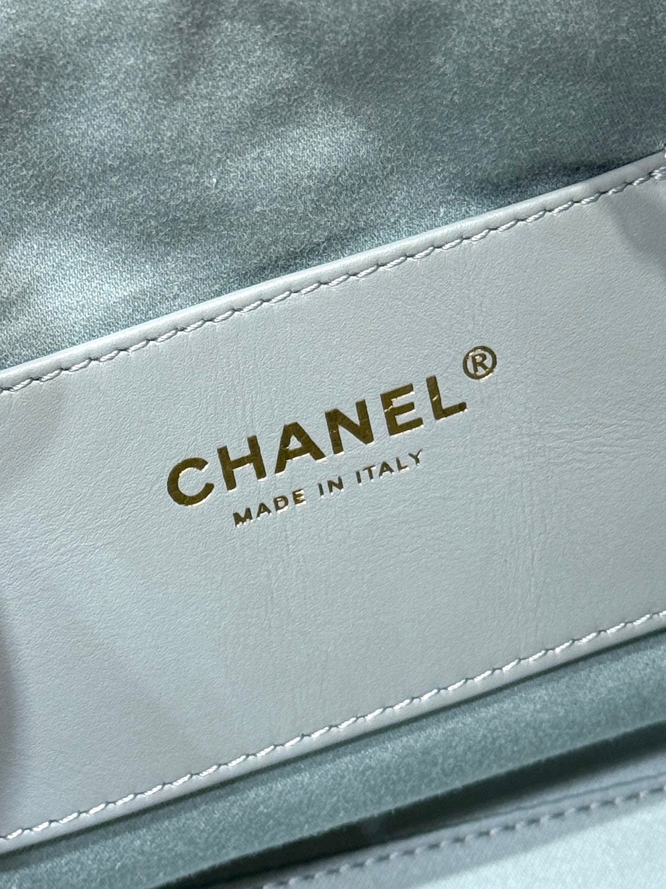 CHANEL 25S HOBO BAG 30 IN LIGHT BLUE CAVIAR WITH GOLD HARDWARE