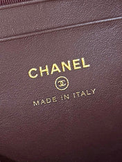 CHANEL 25S CLUTCH WITH CHAIN 18 IN BLACK CALFSKIN GOLD HARDWARE