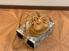 LOE MINI 18 FLAMENCO PURSE IN WARM DESERT NAPPA LAMBSKIN