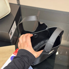 MINI HANDBAG 18 IN BLACK SHINY CALFSKIN