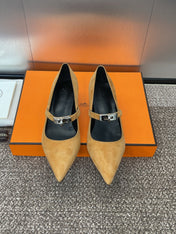 KIARA 40 MM PUMP IN BRONZE BROWN SUEDE