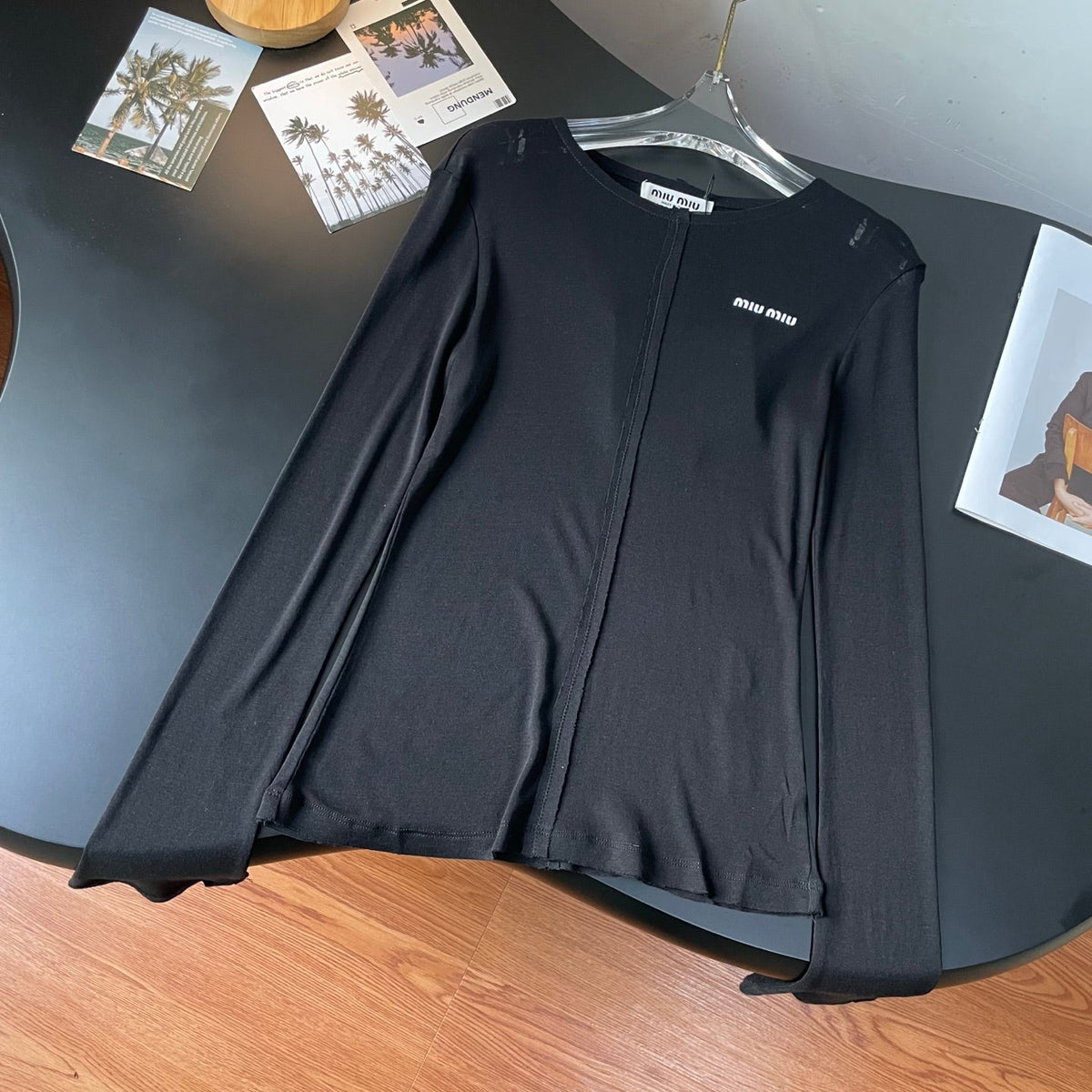 MIUMIU LONG-SLEEVE T-SHIRT STYLE 47