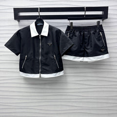 PRAD 25S VEST BLAZER AND SHORTS SET 264564