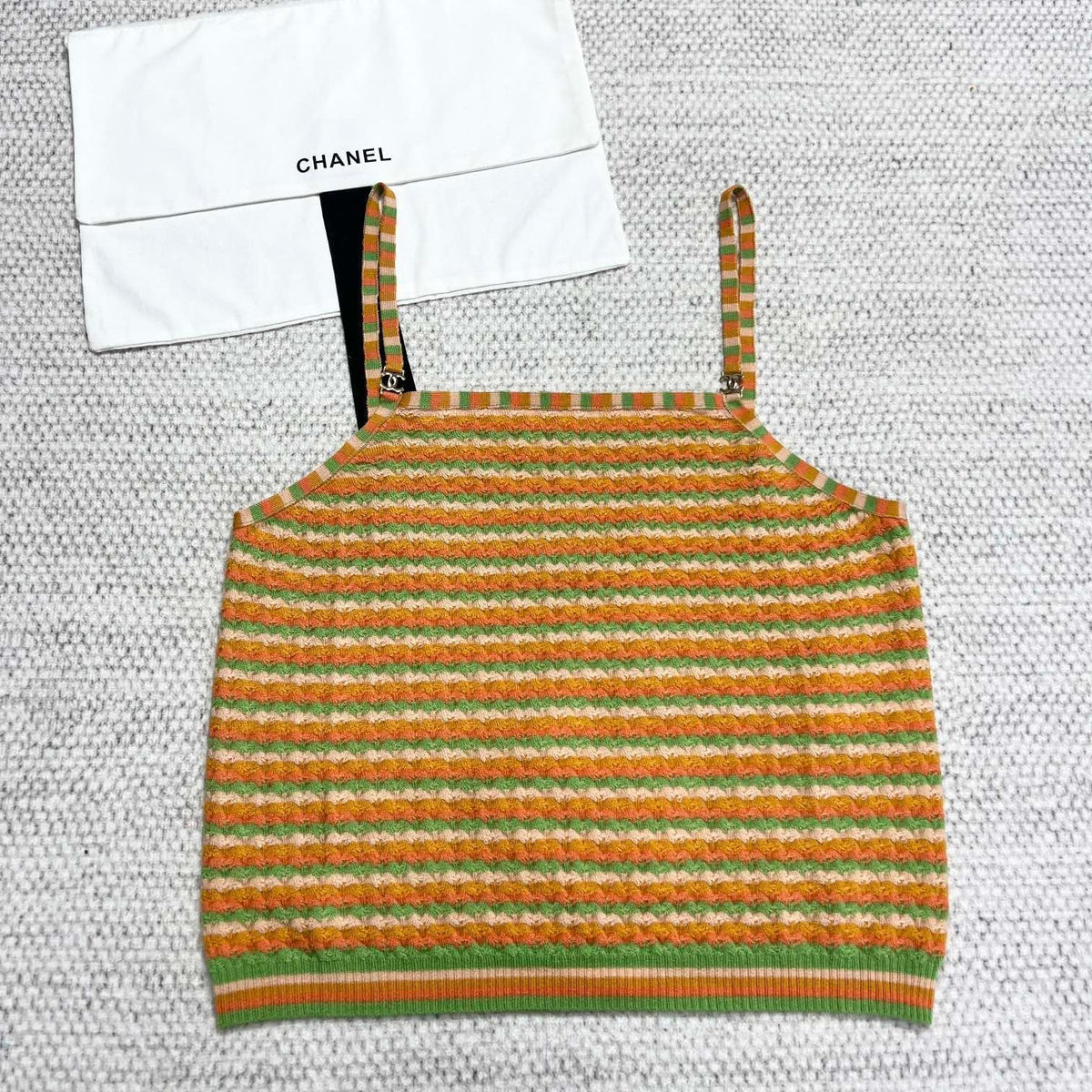 CC Tank Top Multicolor Wool Cashmere