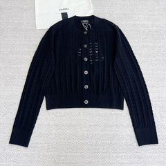 CC Cardigan Black Wool