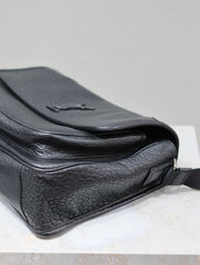 NIKI LARGE 32 IN BLACK ELEPHANT PATTERN LAMBSKIN