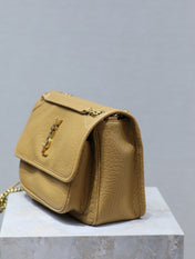 NIKI MEDIUM 28 IN DIJON YELLOW ELEPHANT PATTERN LAMBSKIN