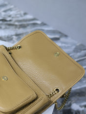 NIKI MEDIUM 28 IN DIJON YELLOW ELEPHANT PATTERN LAMBSKIN