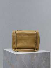 NIKI BABY 22 IN DIJON YELLOW ELEPHANT PATTERN LAMBSKIN