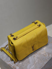 JAMIE 4.3 MINI BAG 20 IN MUSTARD YELLOW LAMBSKIN COPPER HARDWARE