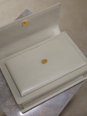 YSL 25S SUNSET BAG 22 IN IVORY CALFSKIN GOLD HARDWARE