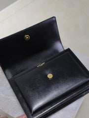 YSL 25S SUNSET BAG 22 IN BLACK CALFSKIN GOLD HARDWRE