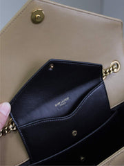 LOULOU MEDIUM 29 IN MILK TEA SHEEPSKIN GOLD HARDWARE