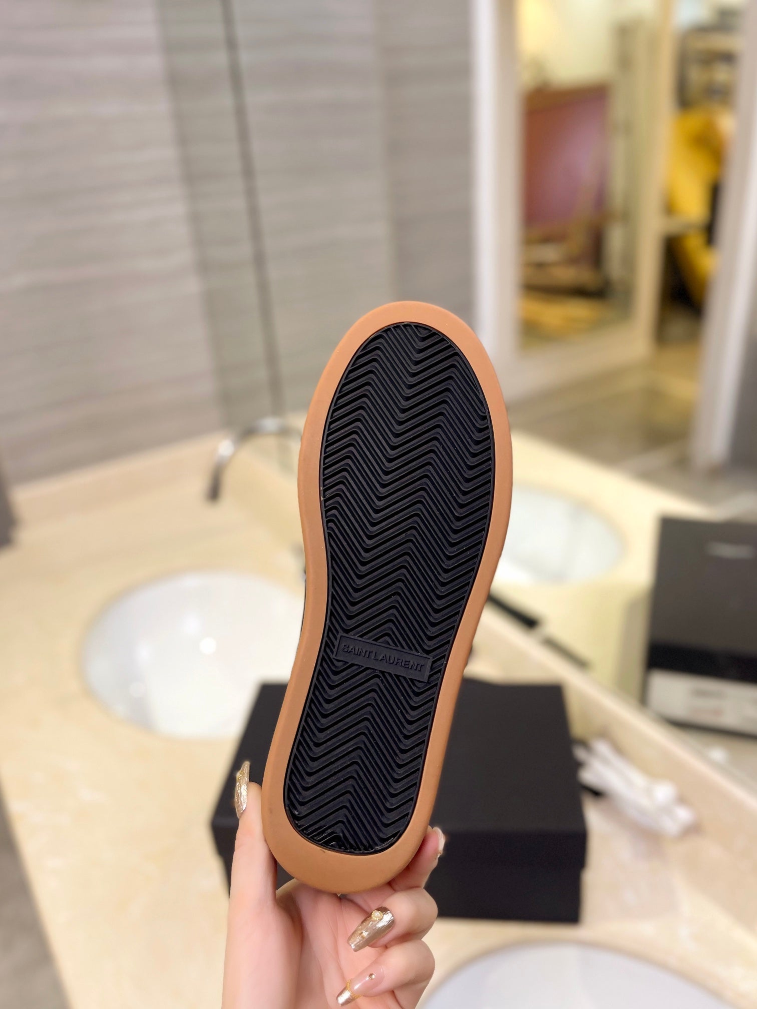 SL SL/61 SNEAKERS BLACK PERFORATED CALFSKIN