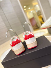 SL SL/61 SNEAKERS WHITE AND RED CALFSKIN