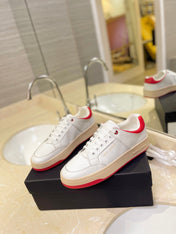 SL SL/61 SNEAKERS WHITE AND RED CALFSKIN