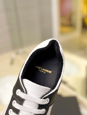 SL SL/61 SNEAKERS WHITE-BLACK CALFSKIN